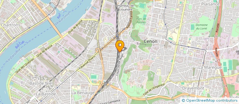 localisation de l'entreprise SOCIETE CIVILE IMMOBILIERE 11 IMPASSE BRUNEREAU  MERIGNAC