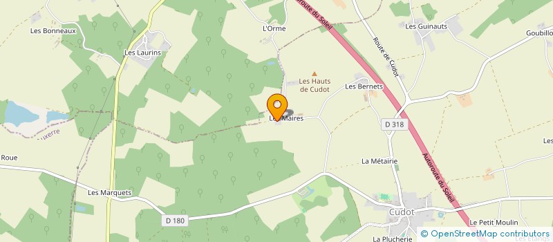 localisation de l'entreprise SOCIETE CIVILE IMMOBILIERE 13 LES MAIRES  CUDOT