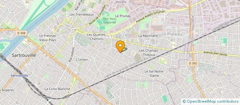 localisation de l'entreprise SOCIETE CIVILE IMMOBILIERE 14 RUE LINNE  SARTROUVILLE