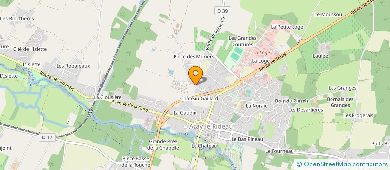 localisation de l'entreprise SOCIETE CIVILE IMMOBILIERE 15 RUE BLUMEREL à AZAY-LE-RIDEAU