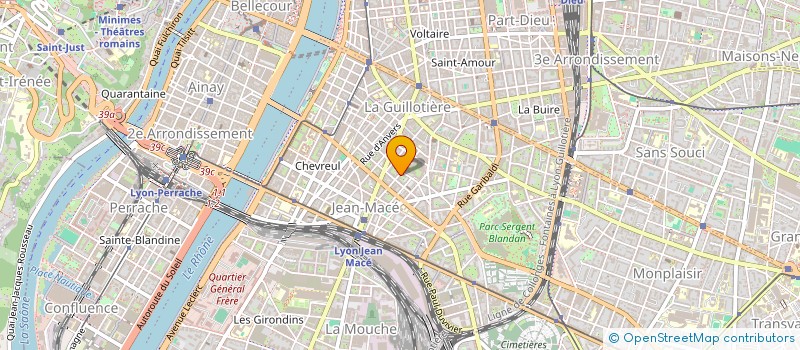 localisation de l'entreprise SOCIETE CIVILE IMMOBILIERE 192 F. CUZIN  LYON