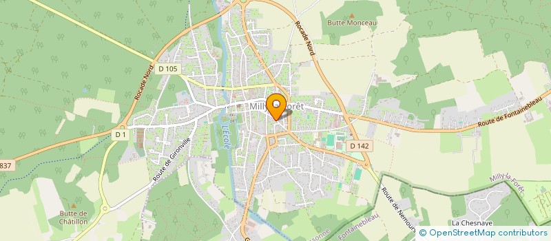 localisation de l'entreprise SOCIETE CIVILE IMMOBILIERE 22 RUE DES FONTAINES à MILLY-LA-FORET
