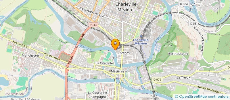 localisation de l'entreprise SOCIETE CIVILE IMMOBILIERE 2B à CHARLEVILLE-MEZIERES