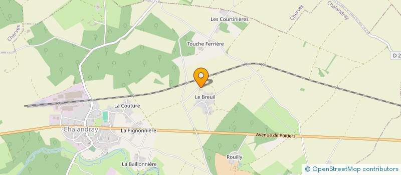 localisation de l'entreprise SOCIETE CIVILE IMMOBILIERE 2B.LOC, PAR ABREVIATION SCI 2B.LOC  CHALANDRAY