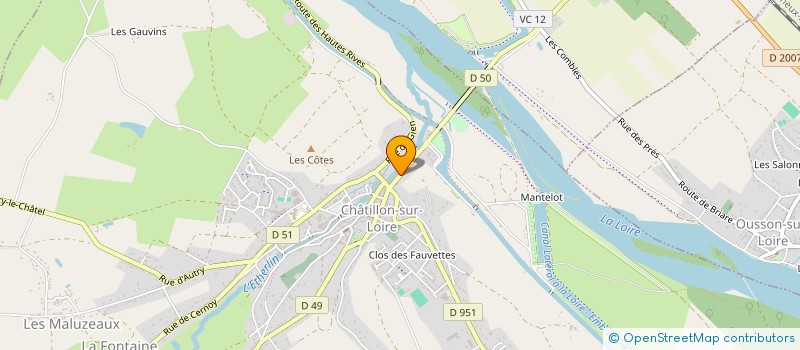 localisation de l'entreprise SOCIETE CIVILE IMMOBILIERE 2BGP à CHATILLON-SUR-LOIRE