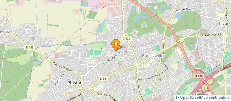 localisation de l'entreprise SOCIETE CIVILE IMMOBILIERE 2CL  MULHOUSE