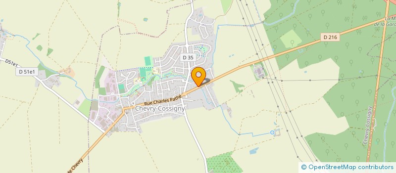 localisation de l'entreprise SOCIETE CIVILE IMMOBILIERE 2G  CHEVRY-COSSIGNY