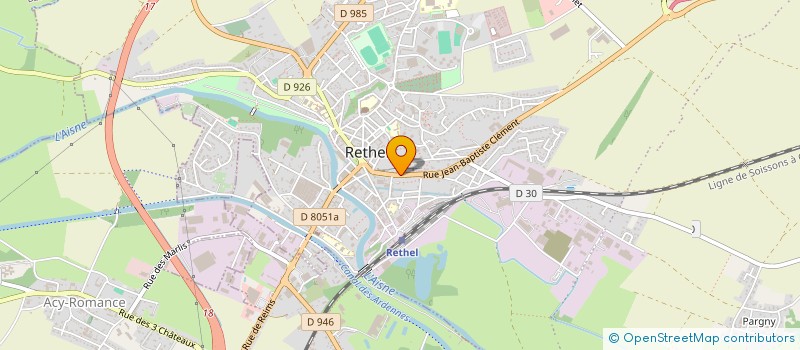 localisation de l'entreprise SOCIETE CIVILE IMMOBILIERE 2SLAB  RETHEL