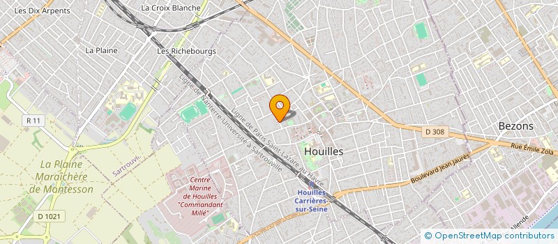 localisation de l'entreprise SOCIETE CIVILE IMMOBILIERE 5 RUE DE METZ A HOUILLES  HOUILLES