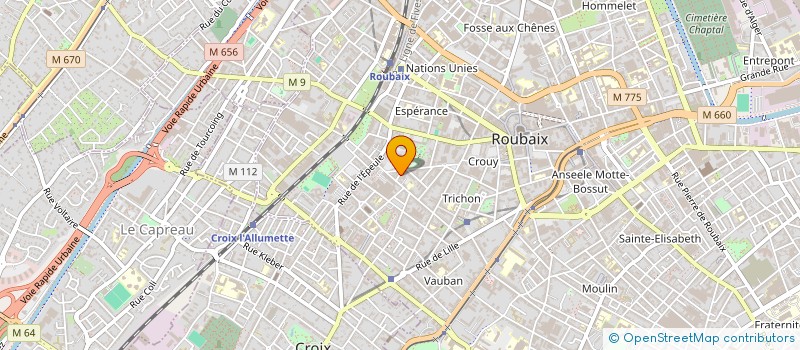 localisation de l'entreprise SOCIETE CIVILE IMMOBILIERE 51/15  ROUBAIX