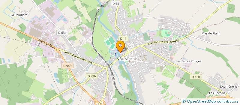localisation de l'entreprise SOCIETE CIVILE IMMOBILIERE A CAPITAL VARIABLE FEVRIER à BUZANCAIS