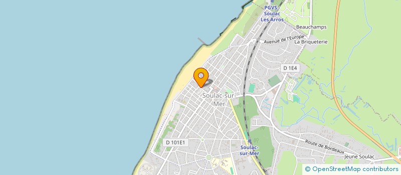 localisation de l'entreprise SOCIETE CIVILE IMMOBILIERE A.L.P.  SOULAC-SUR-MER