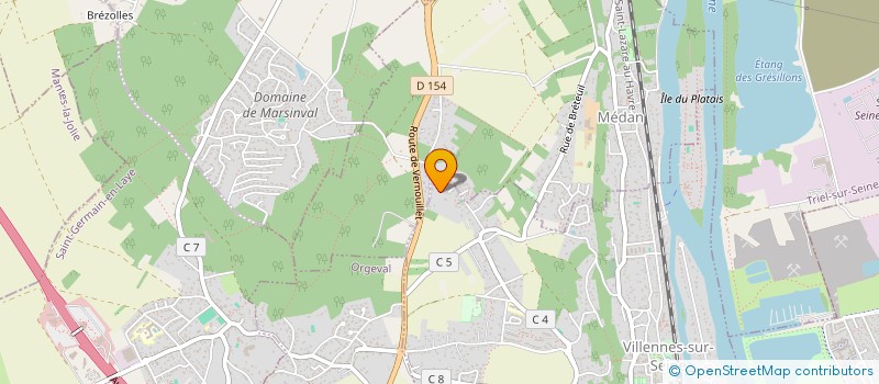 localisation de l'entreprise SOCIETE CIVILE IMMOBILIERE A LA BONNE EURE  VILLENNES-SUR-SEINE