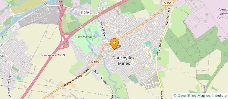 localisation de l'entreprise SOCIETE CIVILE IMMOBILIERE A LA FERME J.A.C. ET PAR ABREVIATION  SCI A LA FERME J.A.C. à DOUCHY-LES-MINES