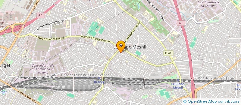 localisation de l'entreprise SOCIETE CIVILE IMMOBILIERE A - M - M à LE BLANC-MESNIL