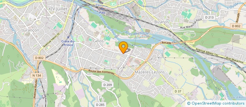 localisation de l'entreprise SOCIETE CIVILE IMMOBILIERE A PAU LOGIS  GELOS