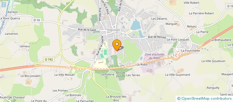 localisation de l'entreprise SOCIETE CIVILE IMMOBILIERE AAD PINCEMIN PLOUGUENAST  PLEMET