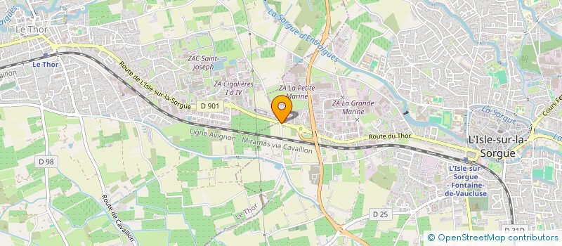 localisation de l'entreprise SOCIETE CIVILE IMMOBILIERE AB à L'ISLE-SUR-LA-SORGUE