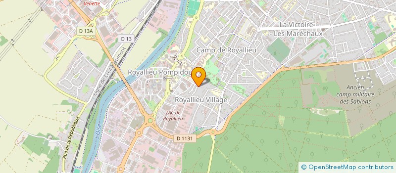 localisation de l'entreprise SOCIETE CIVILE IMMOBILIERE ABBAD  COMPIEGNE