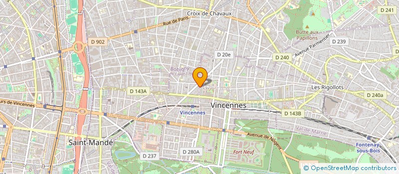 localisation de l'entreprise SOCIETE CIVILE IMMOBILIERE ACR 2 à VINCENNES
