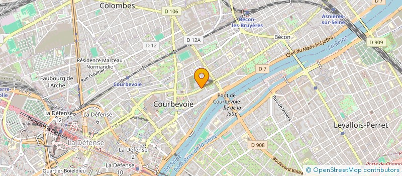 localisation de l'entreprise SOCIETE CIVILE IMMOBILIERE ACTAM à COURBEVOIE