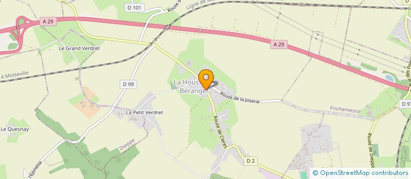 localisation de l'entreprise SOCIETE CIVILE IMMOBILIERE AD HONORES  LA HOUSSAYE-BERANGER