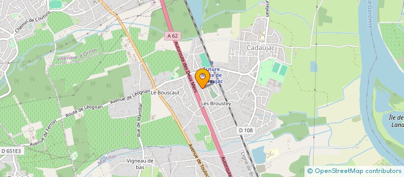 localisation de l'entreprise SOCIETE CIVILE IMMOBILIERE AD.JNC  CADAUJAC