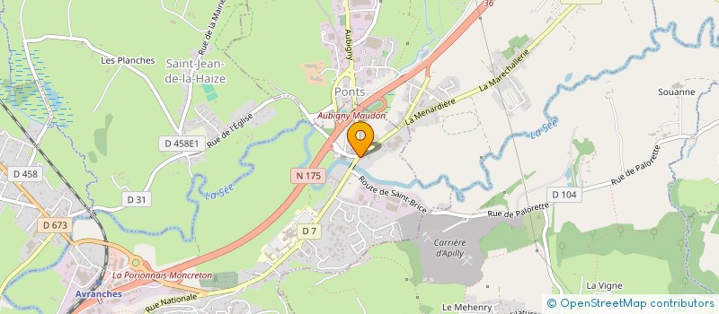 localisation de l'entreprise SOCIETE CIVILE IMMOBILIERE ADELJA  AVRANCHES