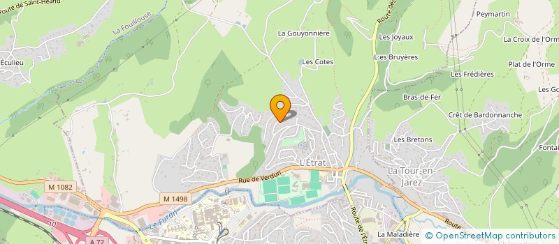 localisation de l'entreprise SOCIETE CIVILE IMMOBILIERE ADEODAT  L'ETRAT