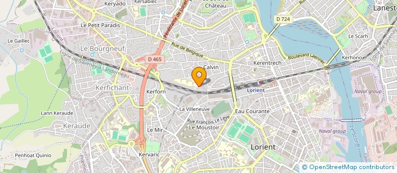 localisation de l'entreprise SOCIETE CIVILE IMMOBILIERE ADESYL  LORIENT