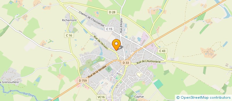 localisation de l'entreprise SOCIETE CIVILE IMMOBILIERE AEM  NUEIL-LES-AUBIERS