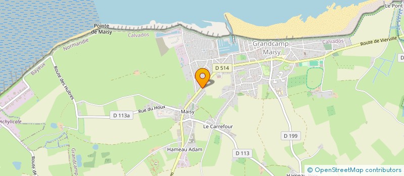 localisation de l'entreprise SOCIETE CIVILE IMMOBILIERE AGASSE  GRANDCAMP-MAISY