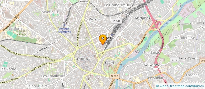 localisation de l'entreprise SOCIETE CIVILE IMMOBILIERE AGENCE D'ISLY à LIMOGES