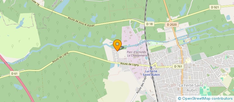 localisation de l'entreprise SOCIETE CIVILE IMMOBILIERE AJCA DES CARMES  LA FERTE-SAINT-AUBIN