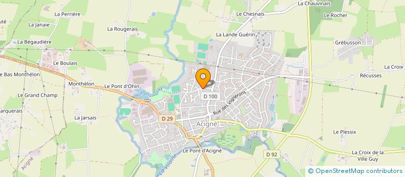 localisation de l'entreprise SOCIETE CIVILE IMMOBILIERE AJDS  ACIGNE