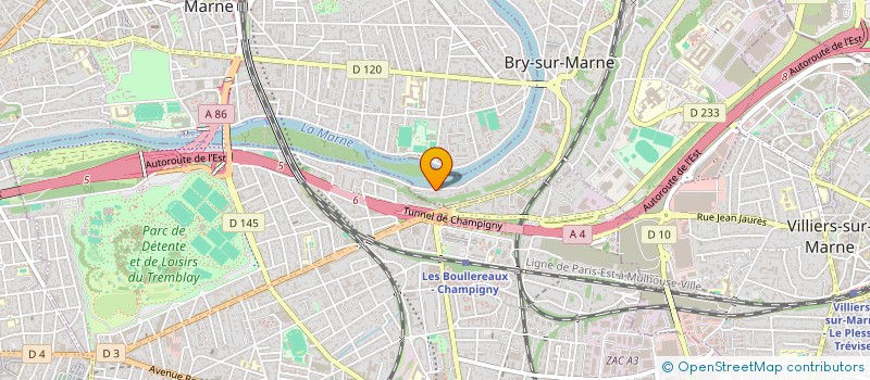 localisation de l'entreprise SOCIETE CIVILE IMMOBILIERE AKIKRO  BRY-SUR-MARNE