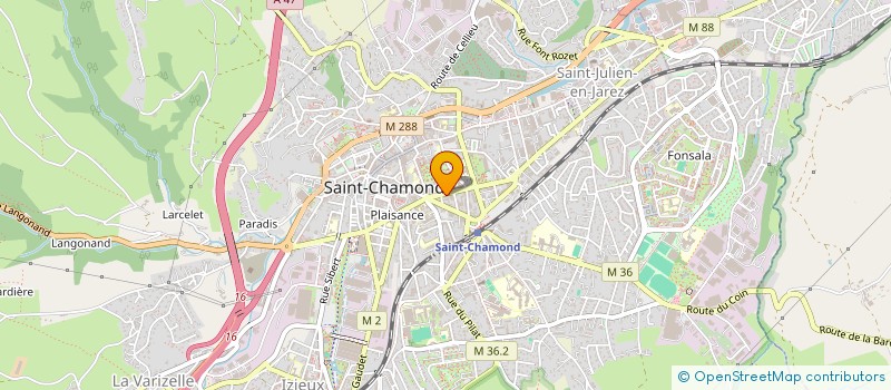 localisation de l'entreprise SOCIETE CIVILE IMMOBILIERE AKTEPE OU SCI AKTEPE  SAINT-CHAMOND