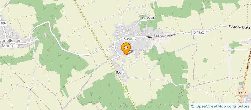 localisation de l'entreprise SOCIETE CIVILE IMMOBILIERE ALDAKO  SAVINS