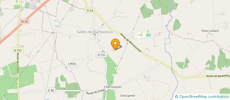 localisation de l'entreprise SOCIETE CIVILE IMMOBILIERE ALEK'S  SALLES-DE-BARBEZIEUX