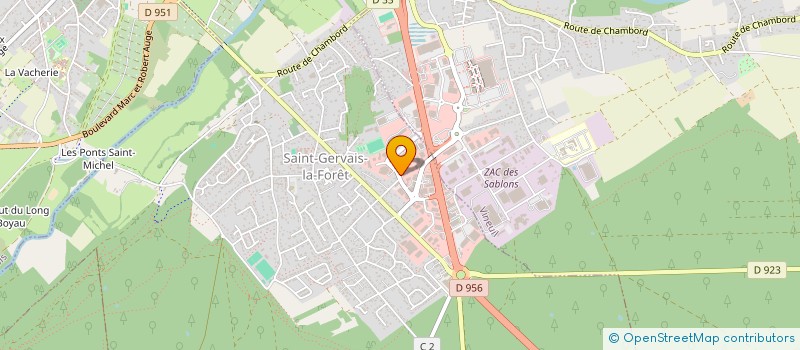 localisation de l'entreprise SOCIETE CIVILE IMMOBILIERE ALFAQUEN  SAINT-GERVAIS-LA-FORET