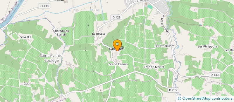 localisation de l'entreprise SOCIETE CIVILE IMMOBILIERE ALIDOM  EYNESSE