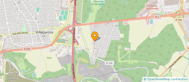 localisation de l'entreprise SOCIETE CIVILE IMMOBILIERE ALIZE  VILLEPARISIS