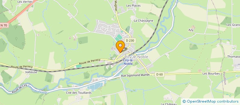 localisation de l'entreprise SOCIETE CIVILE IMMOBILIERE ALIZEE  CIRY-LE-NOBLE