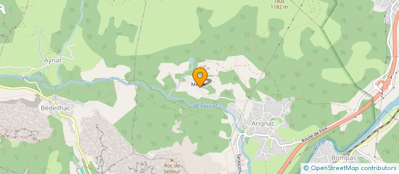 localisation de l'entreprise SOCIETE CIVILE IMMOBILIERE ALM PYRENEES à ARIGNAC