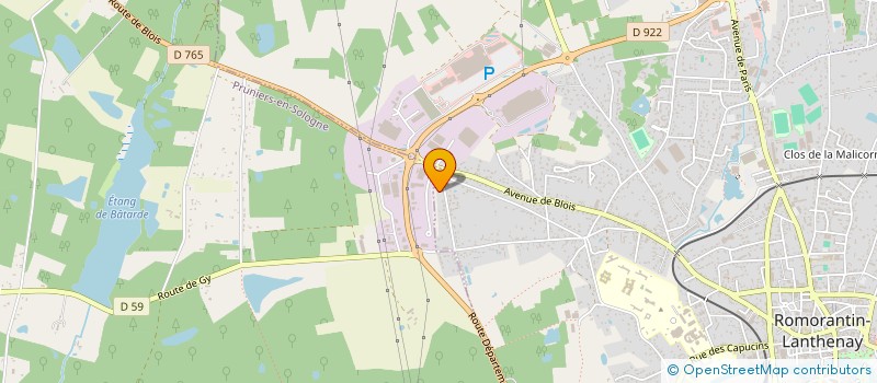 localisation de l'entreprise SOCIETE CIVILE IMMOBILIERE ALPACINO  ROMORANTIN-LANTHENAY