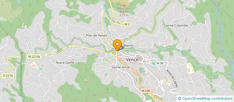 localisation de l'entreprise SOCIETE CIVILE IMMOBILIERE ALUNIS  VENCE