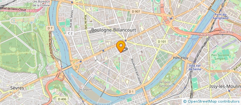 localisation de l'entreprise SOCIETE CIVILE IMMOBILIERE ALVMH à BOULOGNE-BILLANCOURT