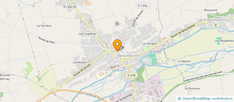 localisation de l'entreprise SOCIETE CIVILE IMMOBILIERE AMARAKA & ASSOCIES  BEAUREPAIRE