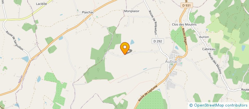 localisation de l'entreprise SOCIETE CIVILE IMMOBILIERE AMINE  AUBIAC