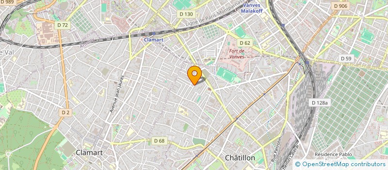 localisation de l'entreprise SOCIETE CIVILE IMMOBILIERE AMIS6  CHATILLON